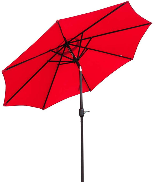 Bonnlo 9 ft Patio Umbrella Red