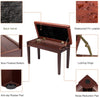 Bonnlo Brown Duet Piano Bench