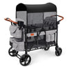 Matladin Wagon Stroller for 4 Seats, All-Terrain Wagon for Toddler with Canopy, Adjustable Handlebar, 5 Point Harness, Phone Holder, Shoulder Bag