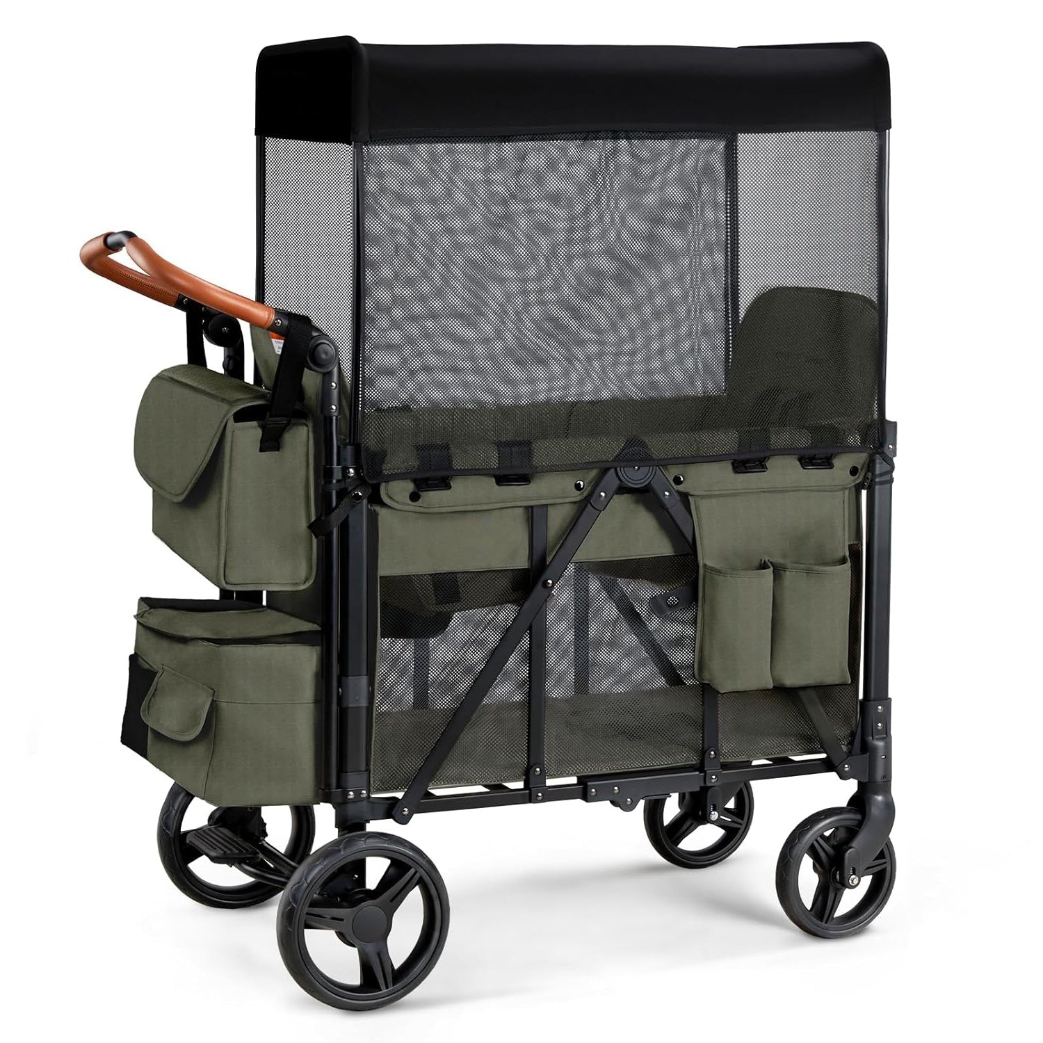 bed bath and beyond wagon stroller Bonnlo Wagon Stroller for 2 Kids,Foldable All-Terrain Wagon for Toddle – bonnlo