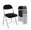 BONNLO Folding Chairs with Padded Seat & Backrest, 350lbs Capacity