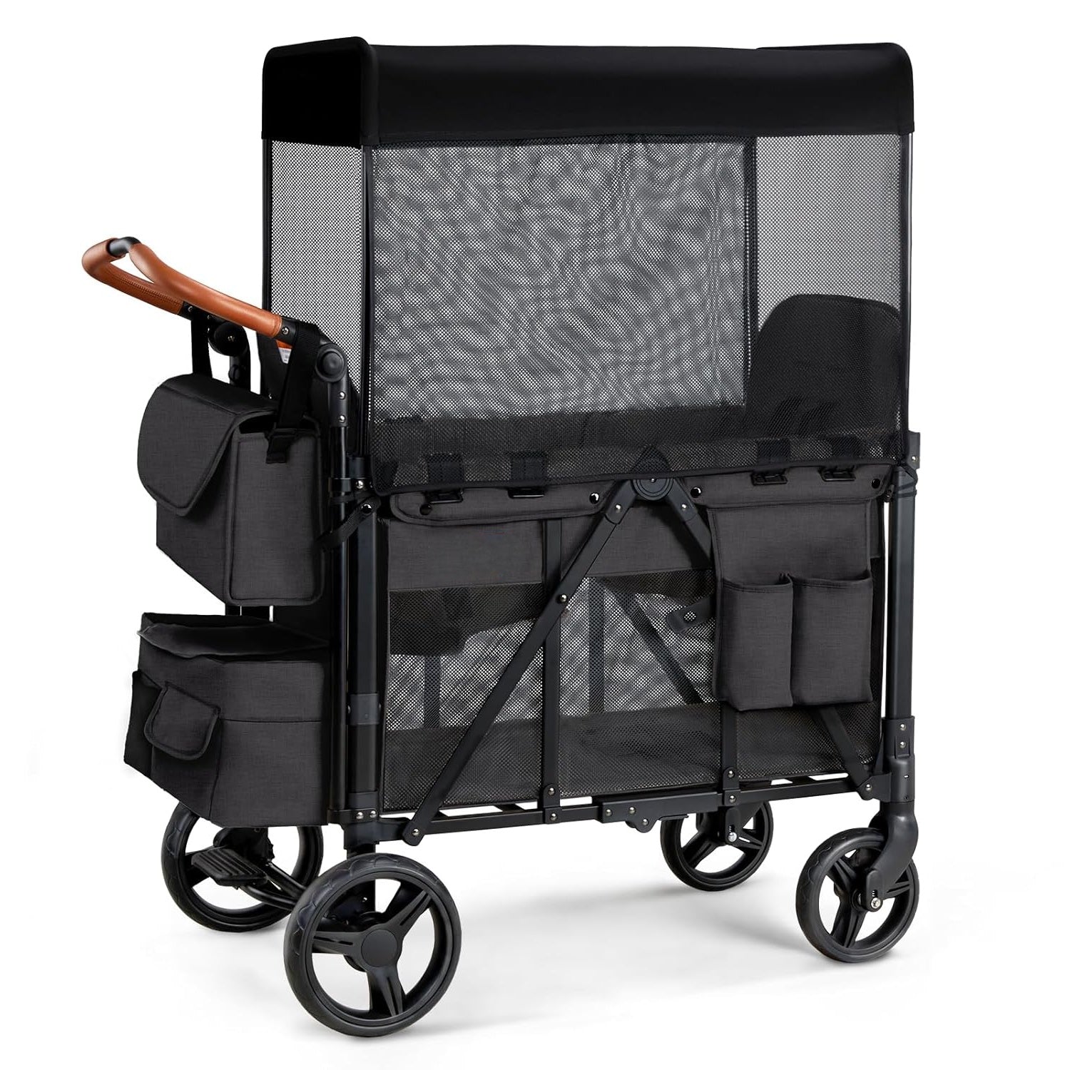 wagon baby stroller Bonnlo Wagon Stroller for 2 Kids,Foldable All-Terrain Wagon for Toddle – bonnlo