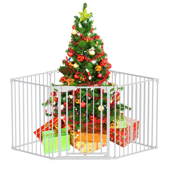 Bonnlo 82-Inch Versatile Metal Safety Gate