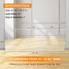 Bonnlo 82-Inch Versatile Metal Safety Gate