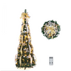 Matladin 6ft Artificial Christmas Tree with 150 Warm White Lights