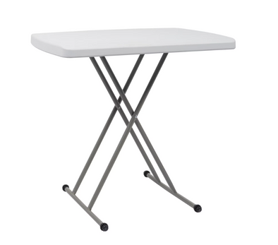 Matladin Small Adjustable Height Folding Table, 13.8 in-28 in Height, 30 inch Lenght