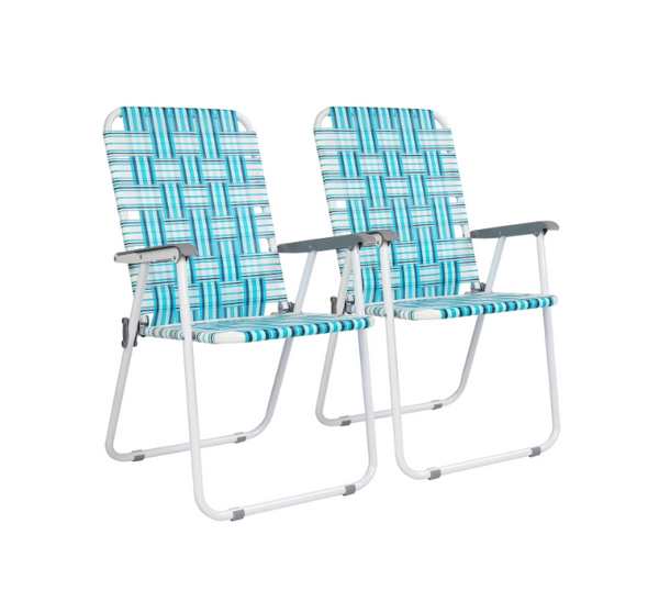Matladin 2-Pack Folding Patio Lawn Chair, Beach Chair for Adults