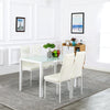 Bonnlo Glass Dining Table with Chairs for 4 Person