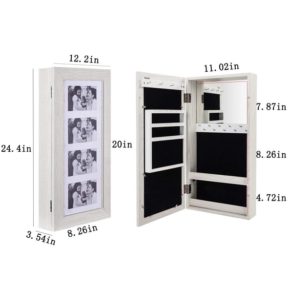 Bonnlo Jewelry Armoire Photo Frame Feature