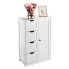 Bonnlo Bathroom Cabinet with 4 Drawers 1 Cupboard