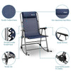 Bonnlo Folding Rocking Chair 2 PCS(Blue)