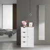 Bonnlo Bathroom Cabinet with 4 Drawers 1 Cupboard