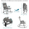 Bonnlo Folding Rocking Chair (Grey)