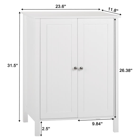 Bonnlo Double Door Bathroom Floor Cabinet