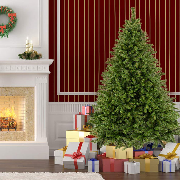 Bonnlo 9 Feet Artificial  Christmas Tree with Sturdy Metal Legs